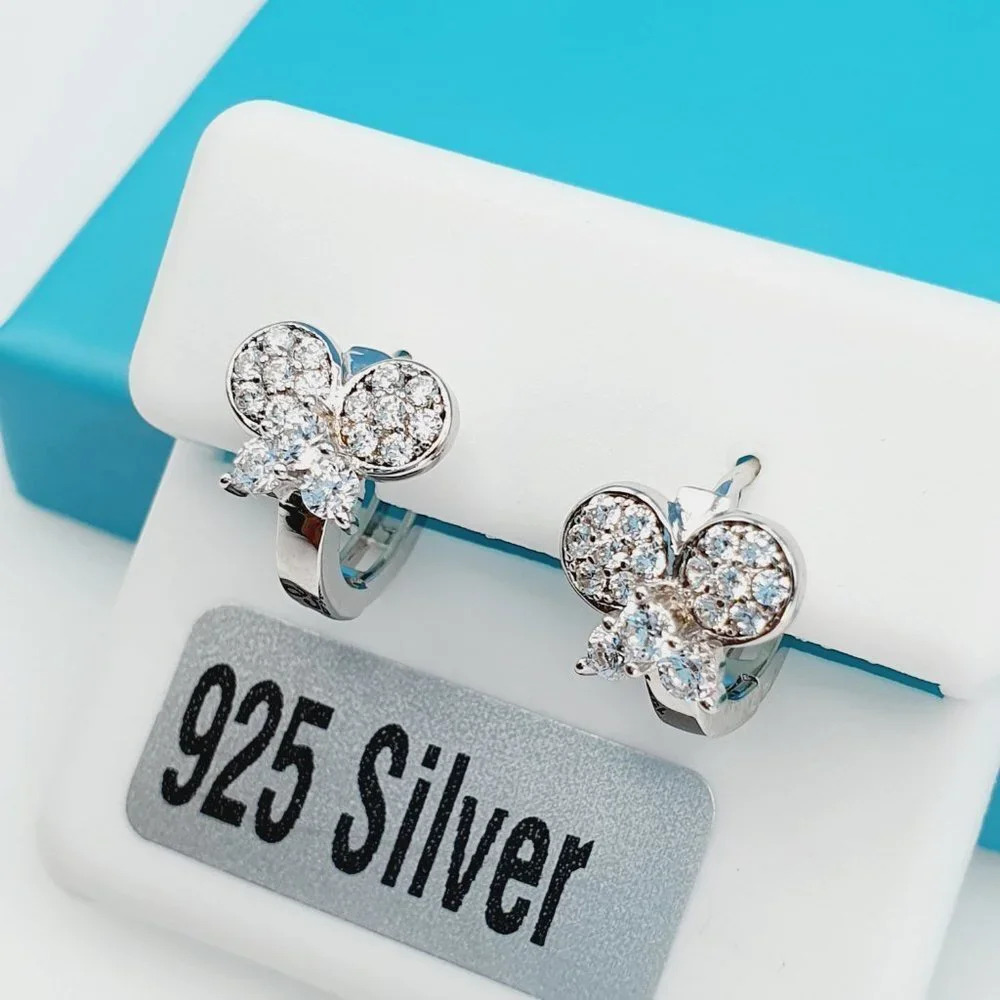 "925 Sterling Silver Cz Beautiful Earrings For Women, 1uspar4265